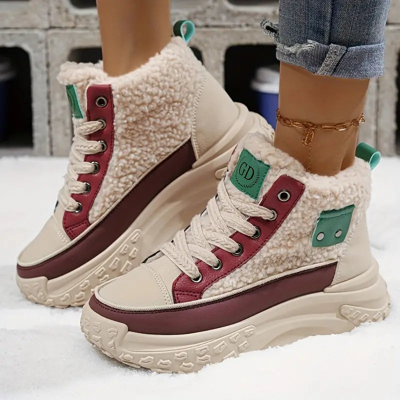 Nicolette – Botas de nieve de terciopelo