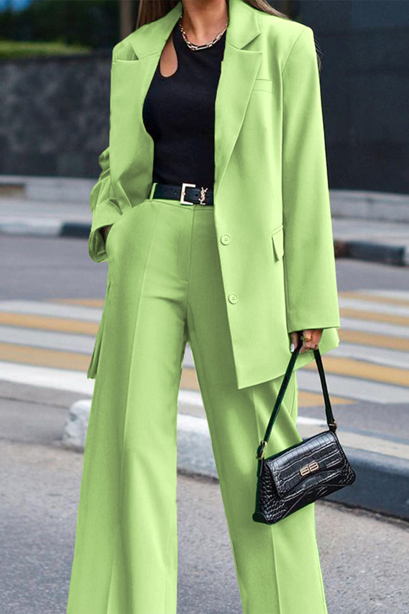 Dayana - Elegante conjunto de blazer de manga larga y pantalón
