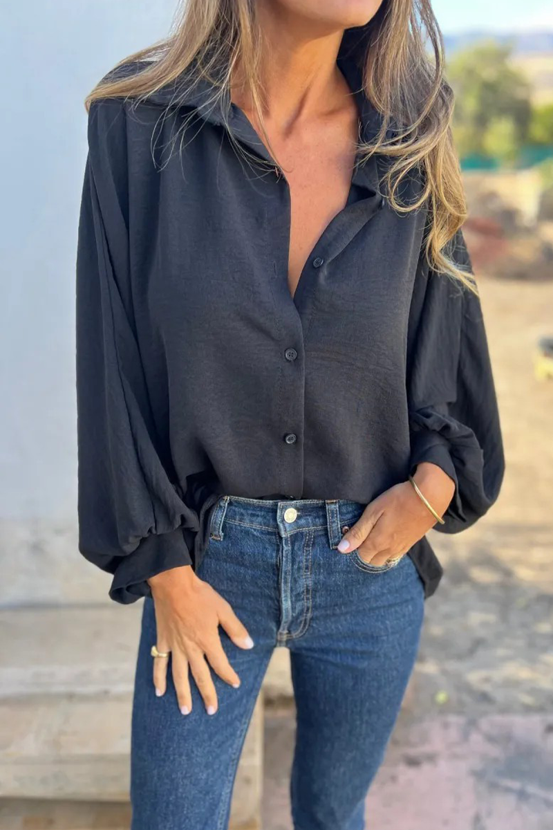 Leandra - Elegante blusa informal de manga larga