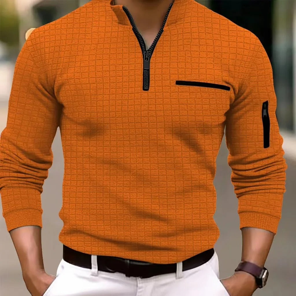 Gustin - Elegante camisa a cuadros de manga larga