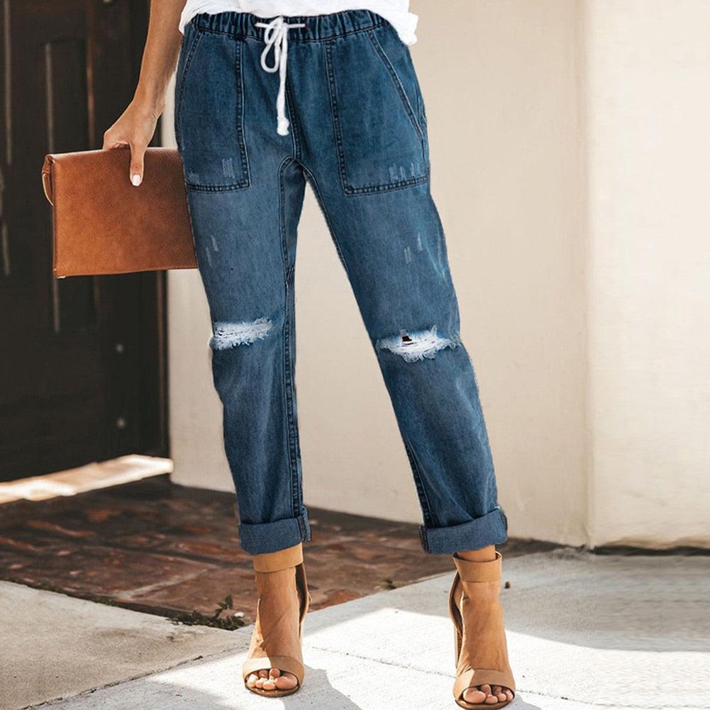 Doreen - Pantalón vaquero jogger informal