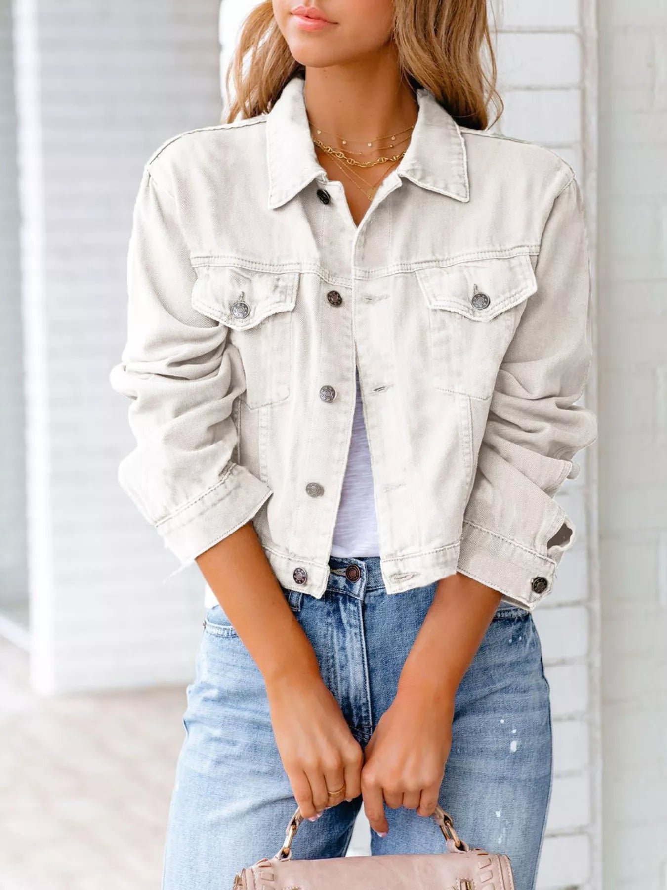 Jannie - Elegante chaqueta vaquera corta