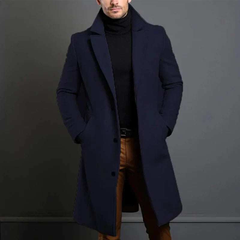 Arjun - Trenchcoat largo y elegante para hombre