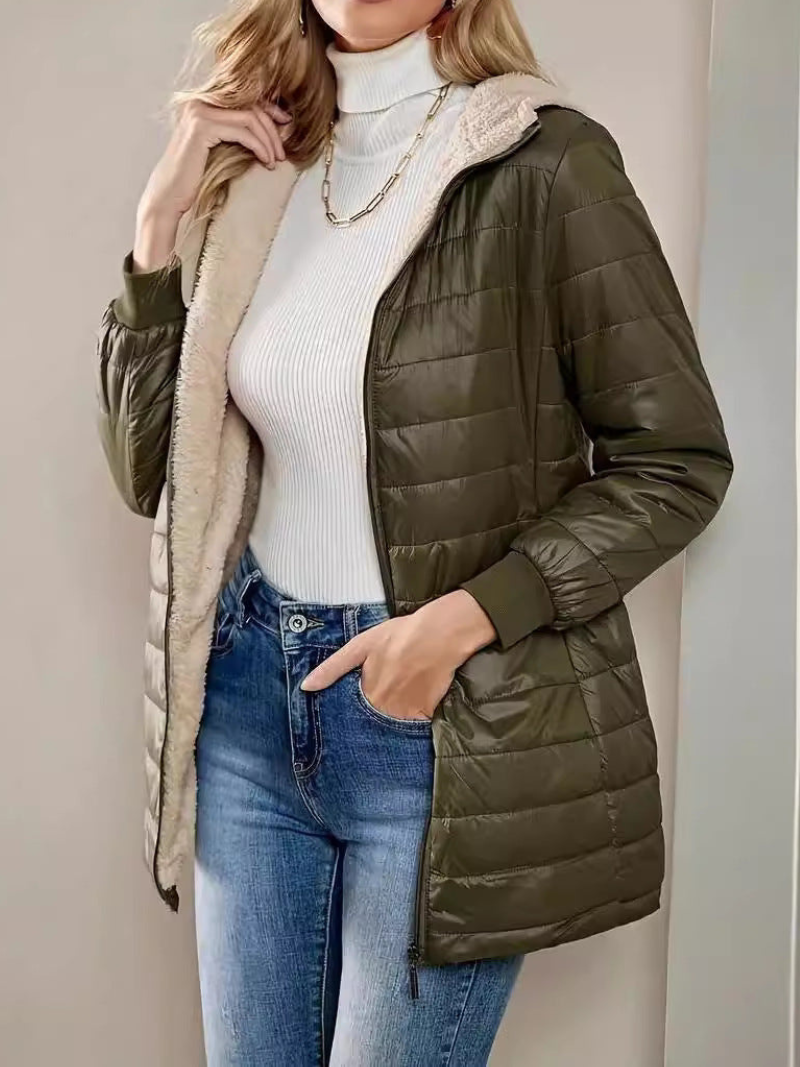 Jannah - Chaqueta acolchada cálida con forro polar