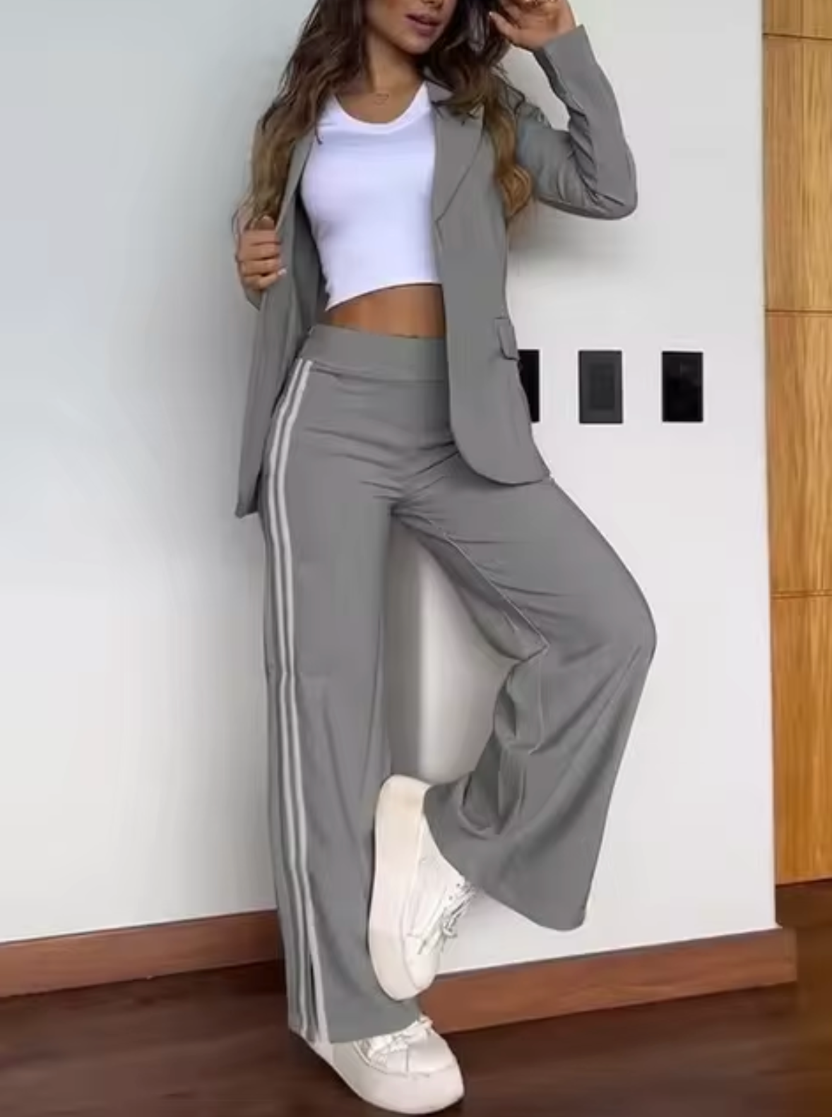 Vivian – Conjunto elegante blazer y pantalón