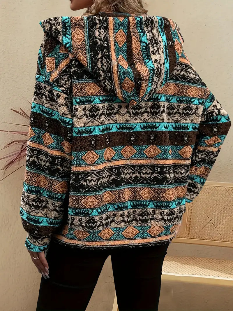 Aizel – Chaqueta de felpa con capucha