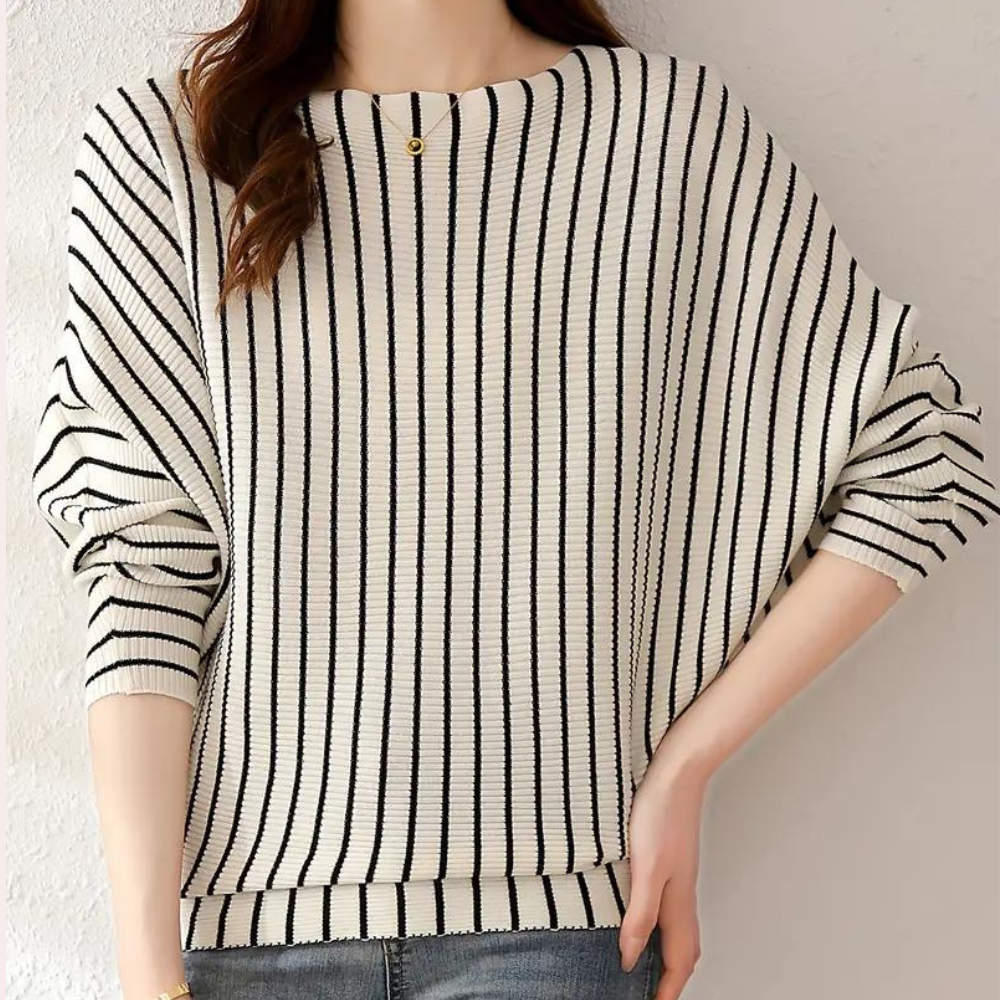 Therese - Elegante jersey suelto a rayas