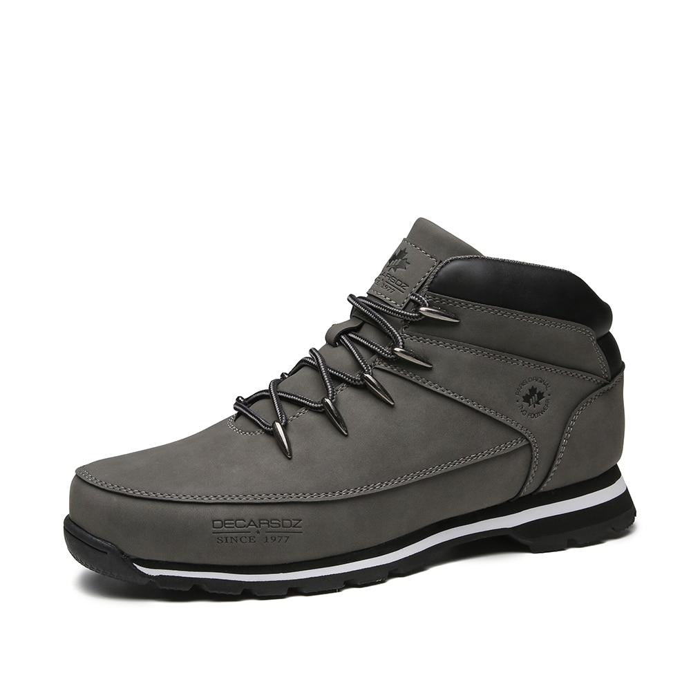Grey - Botas Básicas Clasicas De Hombres Para Invierno Y Otoño