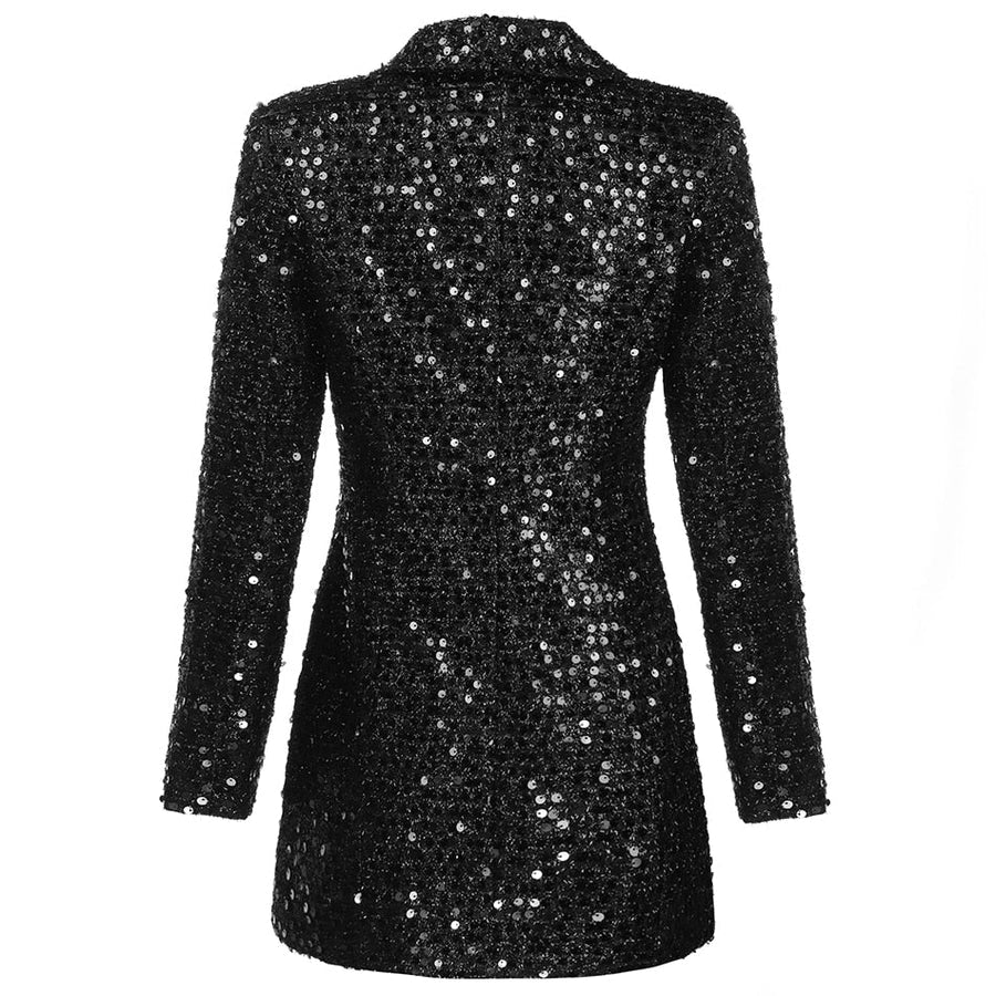 Camry – Vestido tipo blazer iridiscente