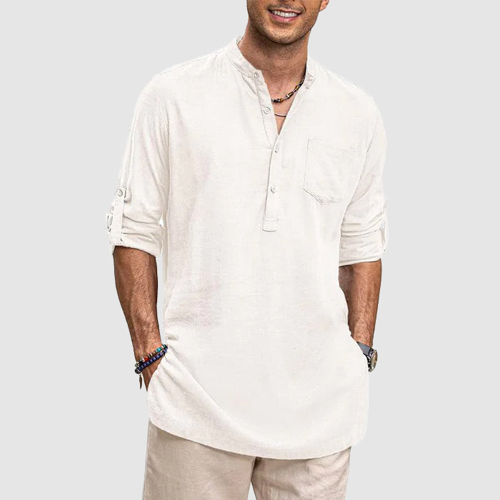 Josiah - Camiseta casual transpirable de manga larga