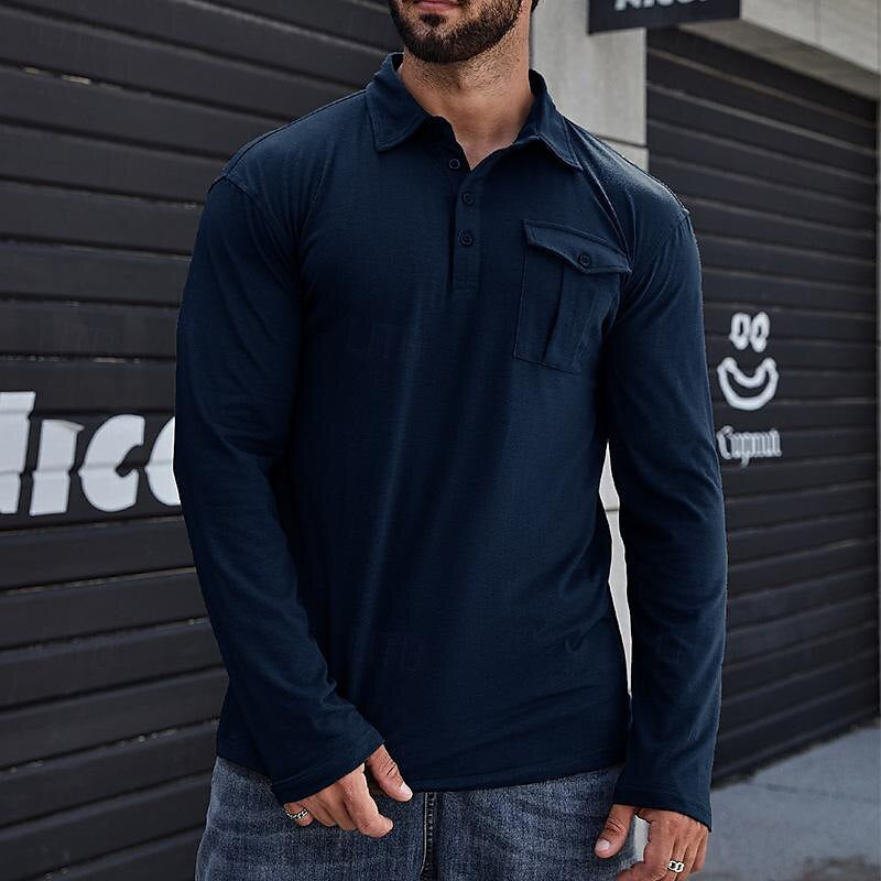 Bronson - Polo de manga larga casual y elegante