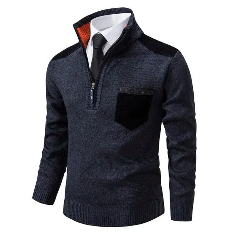 Homer – Jersey de cachemir con media cremallera