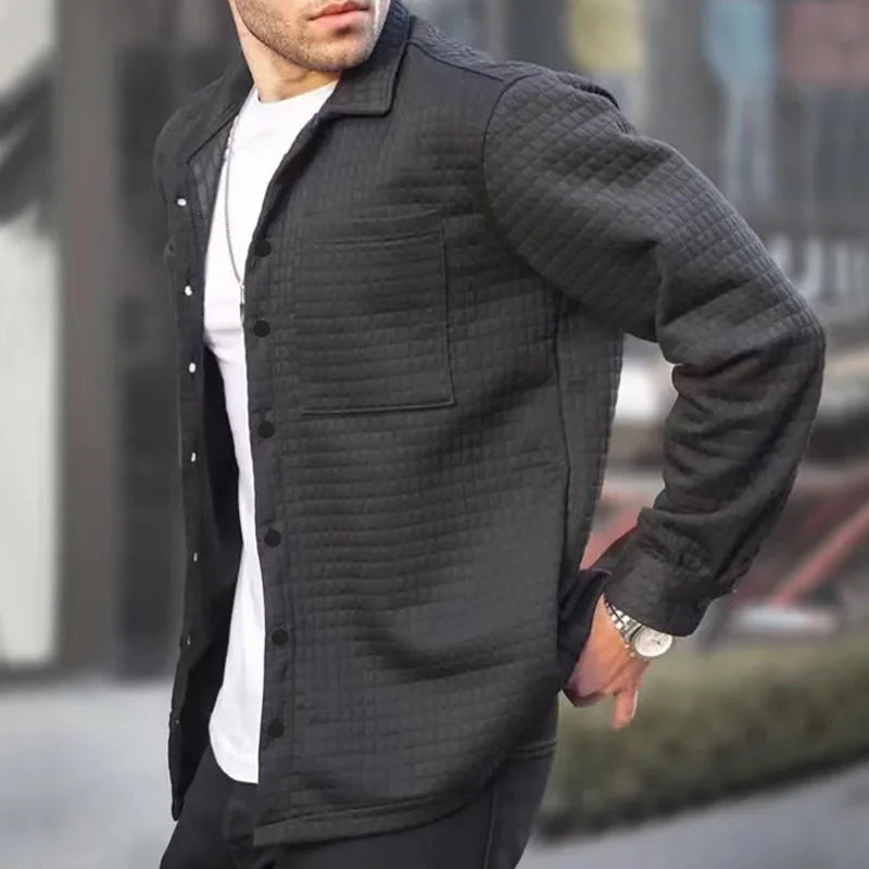 Denver - Sobrecamisa casual y elegante con botones para hombre
