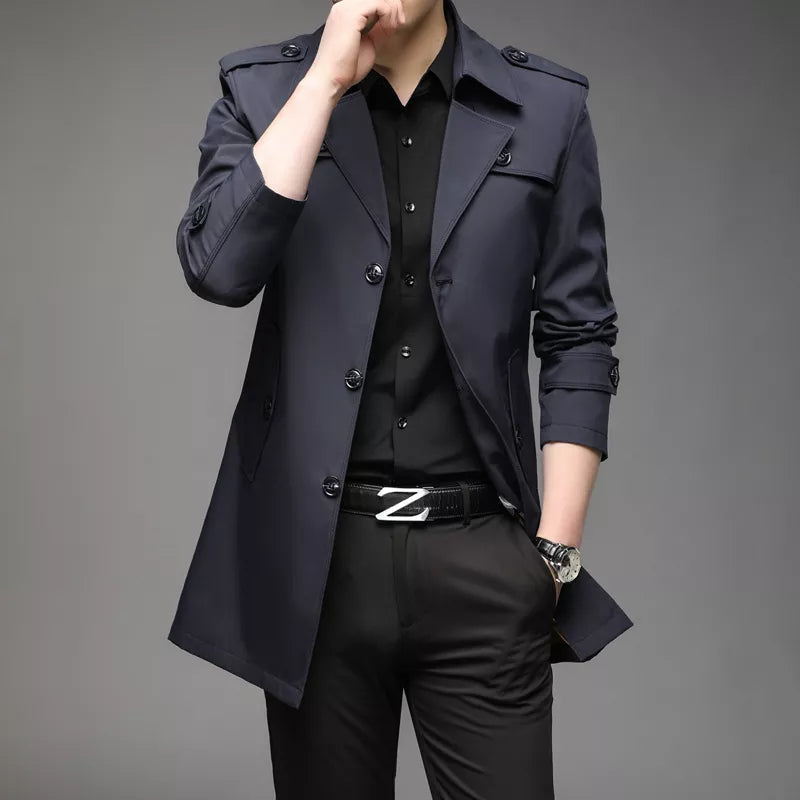 Claude - Trenchcoat elegante con botones para hombre