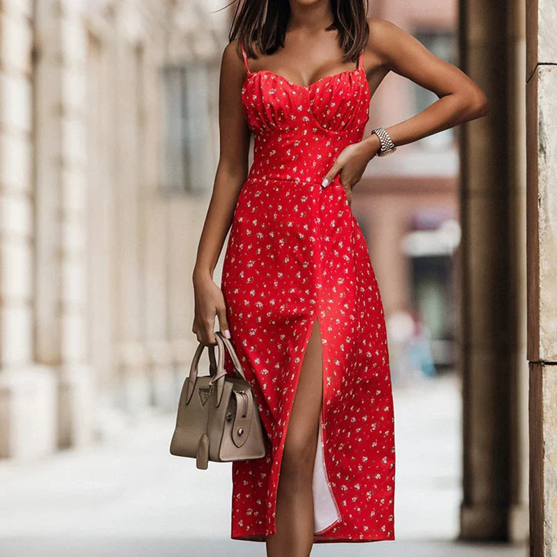 Zulema - Vestido midi con estampado floral