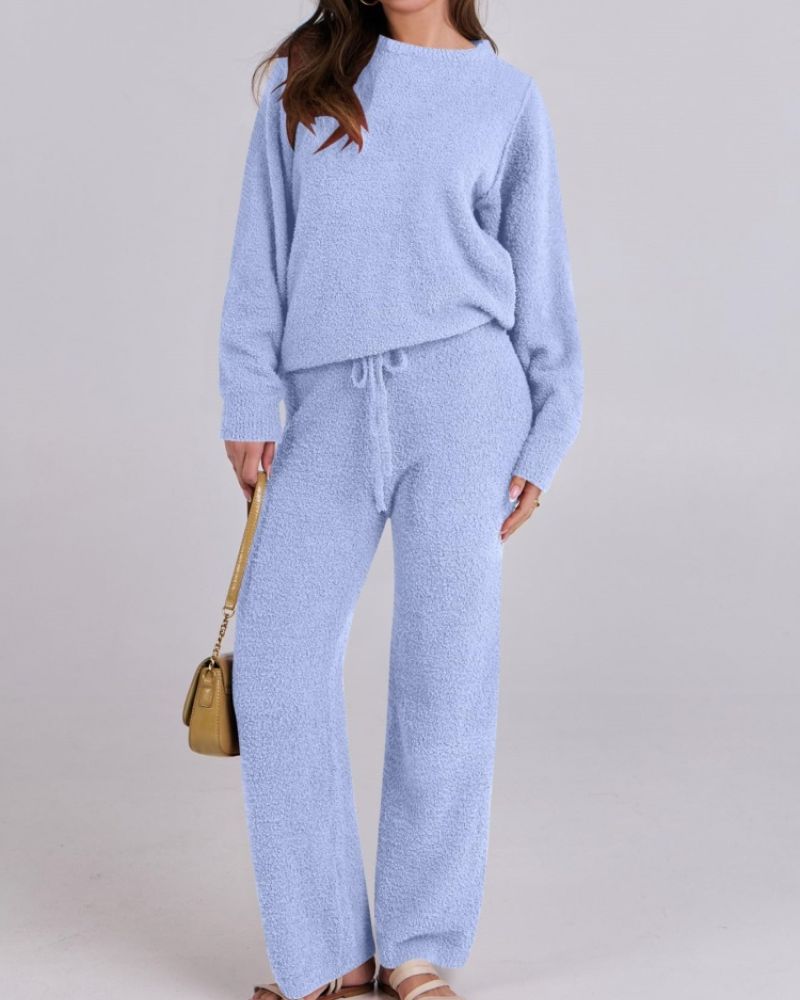 Uzziah - Elegante conjunto de jersey y pantalón de forro polar