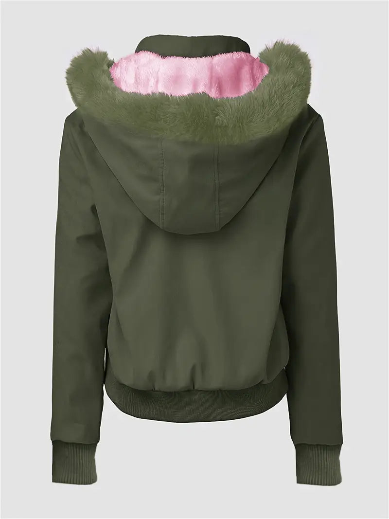 Barbara – Chaqueta corta confeccionada en forro polar de algodón