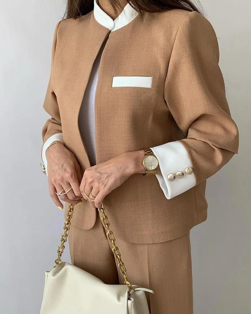 Nalisha - Elegante chaqueta blazer corta