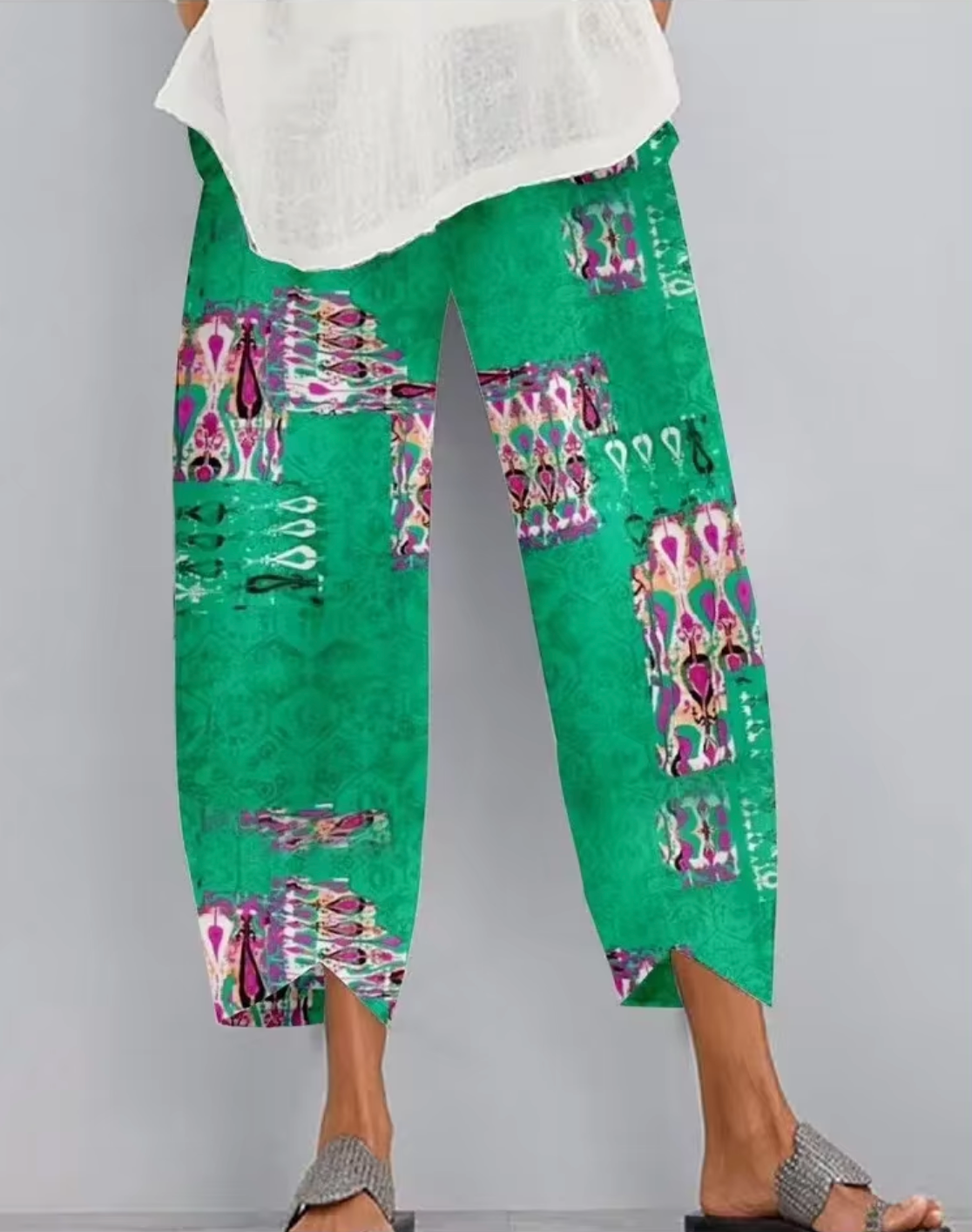 Amelia - Pantalones con Estampado Bohemio