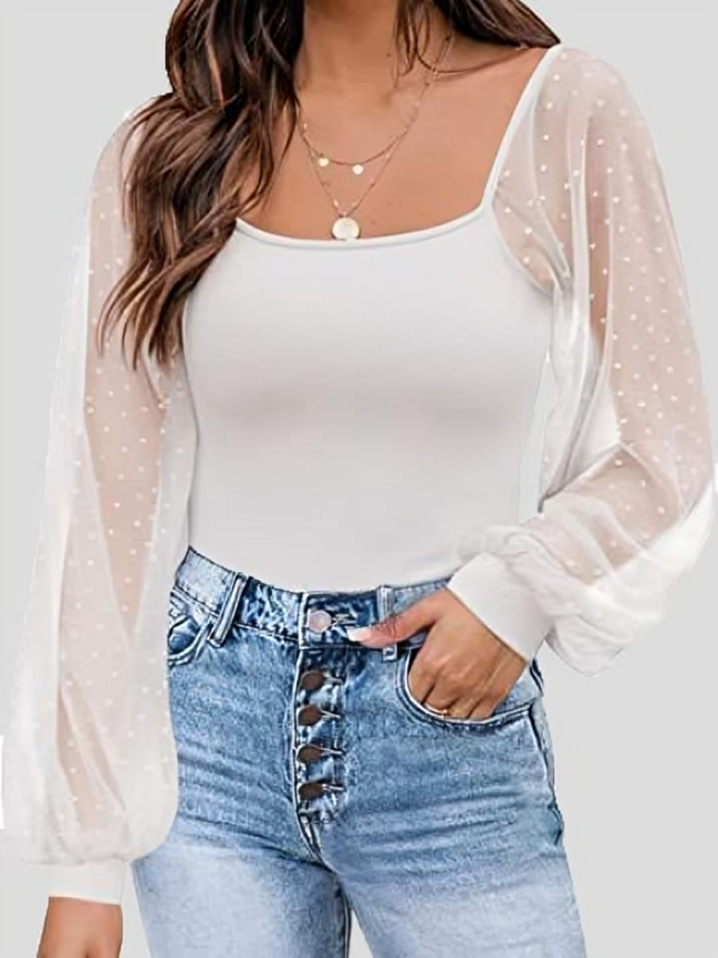 Sasha - Blusa chic de manga farol