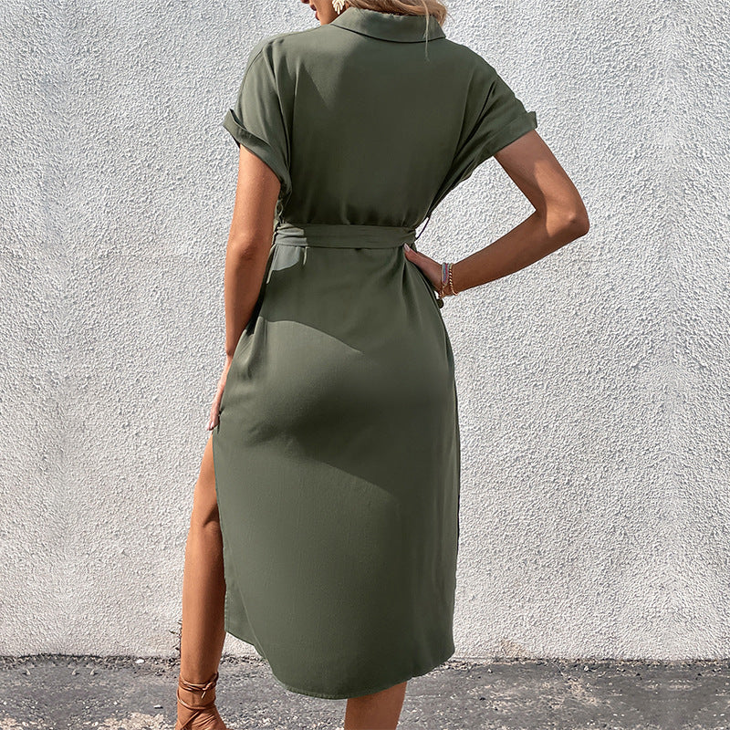 Sarah - Vestido midi de encaje Chemise