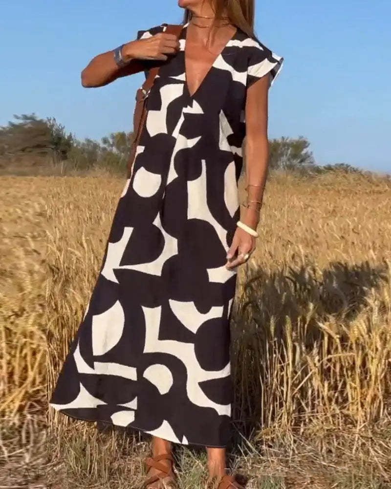 Babet - Vestido cruzado con cuello en V