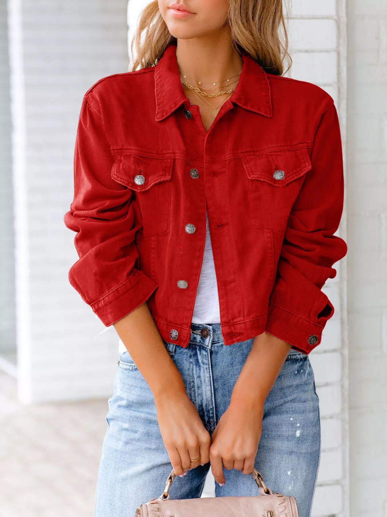 Jannie - Elegante chaqueta vaquera corta