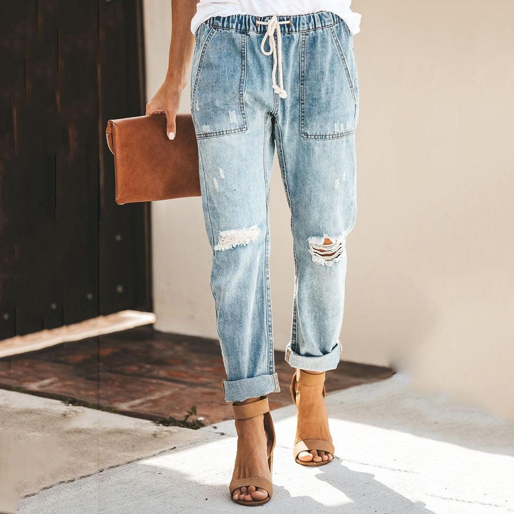 Doreen - Pantalón vaquero jogger informal