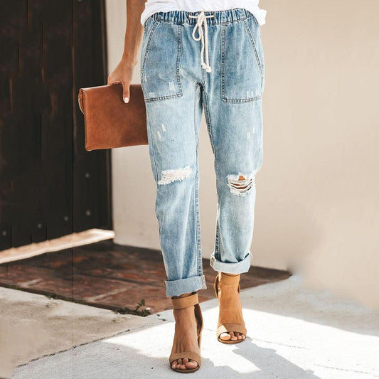 Doreen - Pantalón vaquero jogger informal