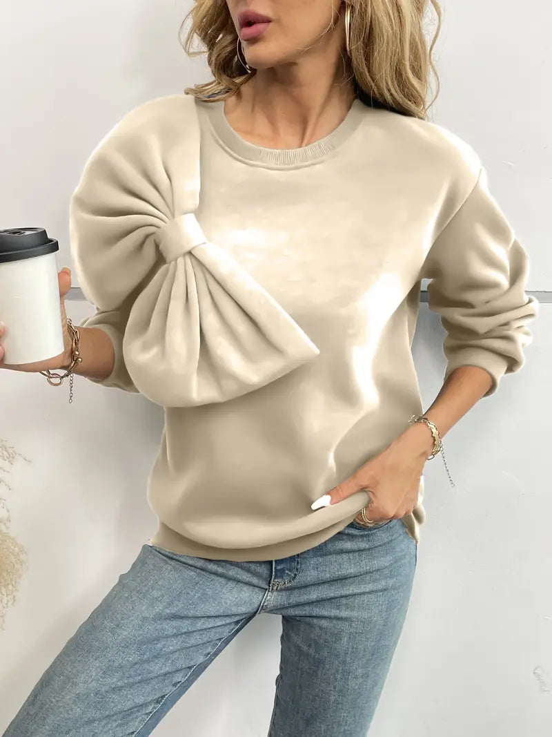 Benia – Suéter elegante con un gran lazo