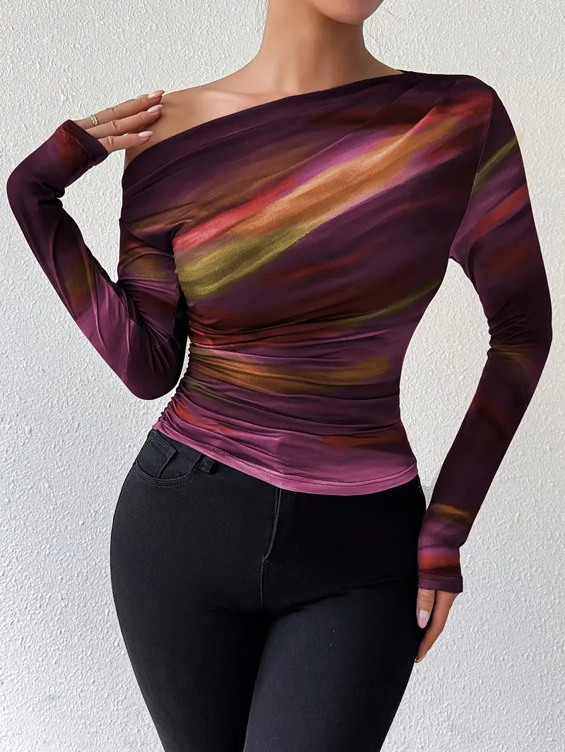 Valeria – Top elegante con hombros descubiertos