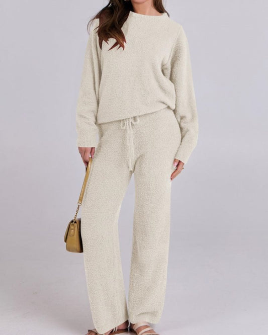 Uzziah - Elegante conjunto de jersey y pantalón de forro polar