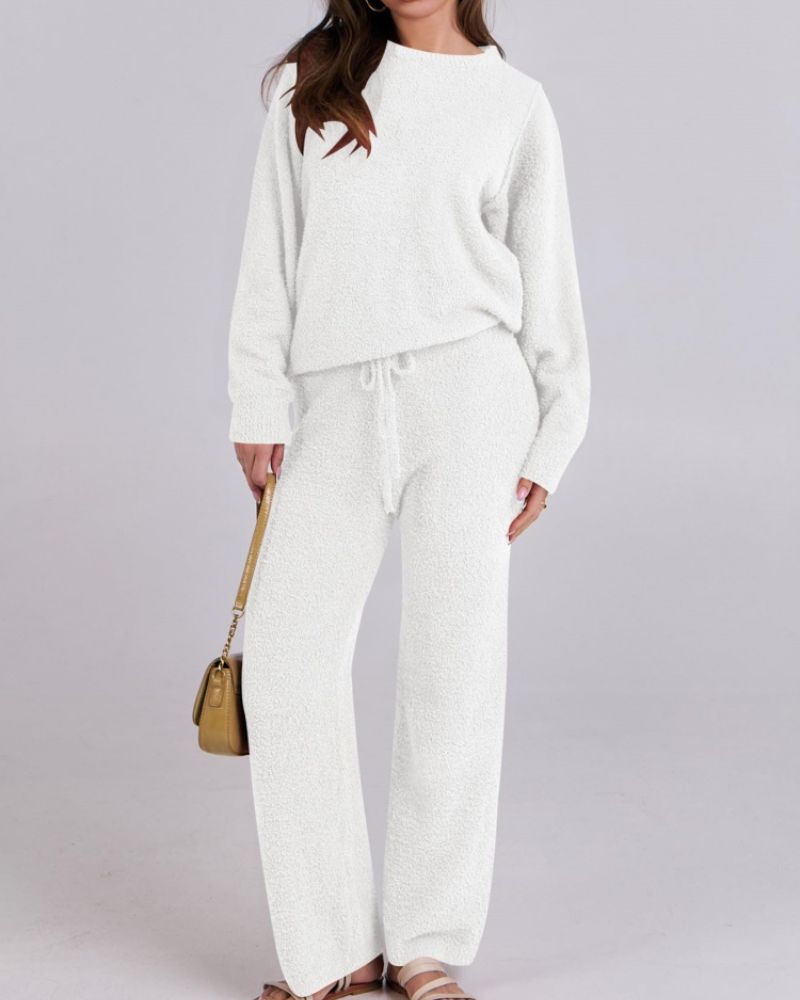 Uzziah - Elegante conjunto de jersey y pantalón de forro polar