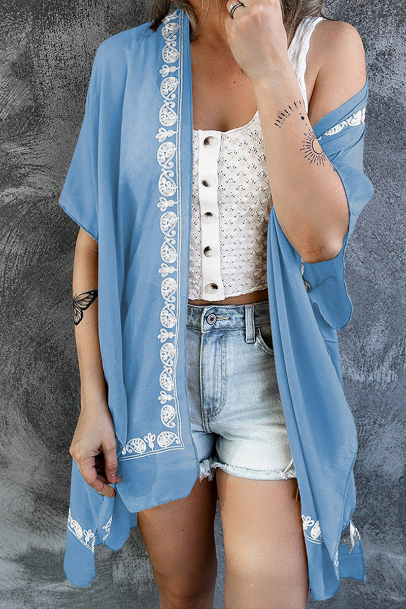Melany - Chaqueta informal de manga corta y encaje