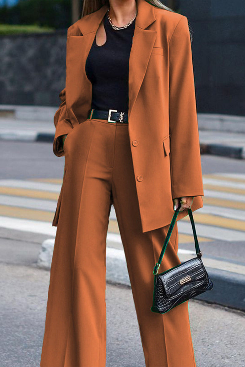 Dayana - Elegante conjunto de blazer de manga larga y pantalón