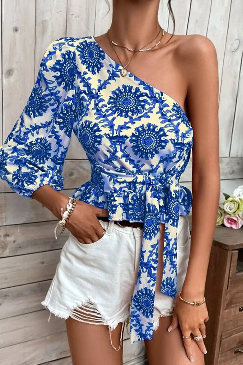 Aveline - Elegante top de un solo hombro