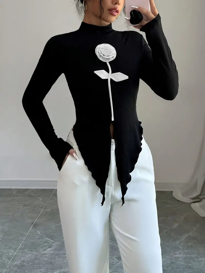 Svea – Elegante top negro