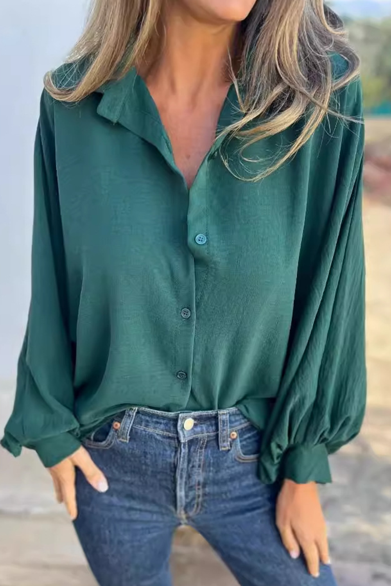 Leandra - Elegante blusa informal de manga larga