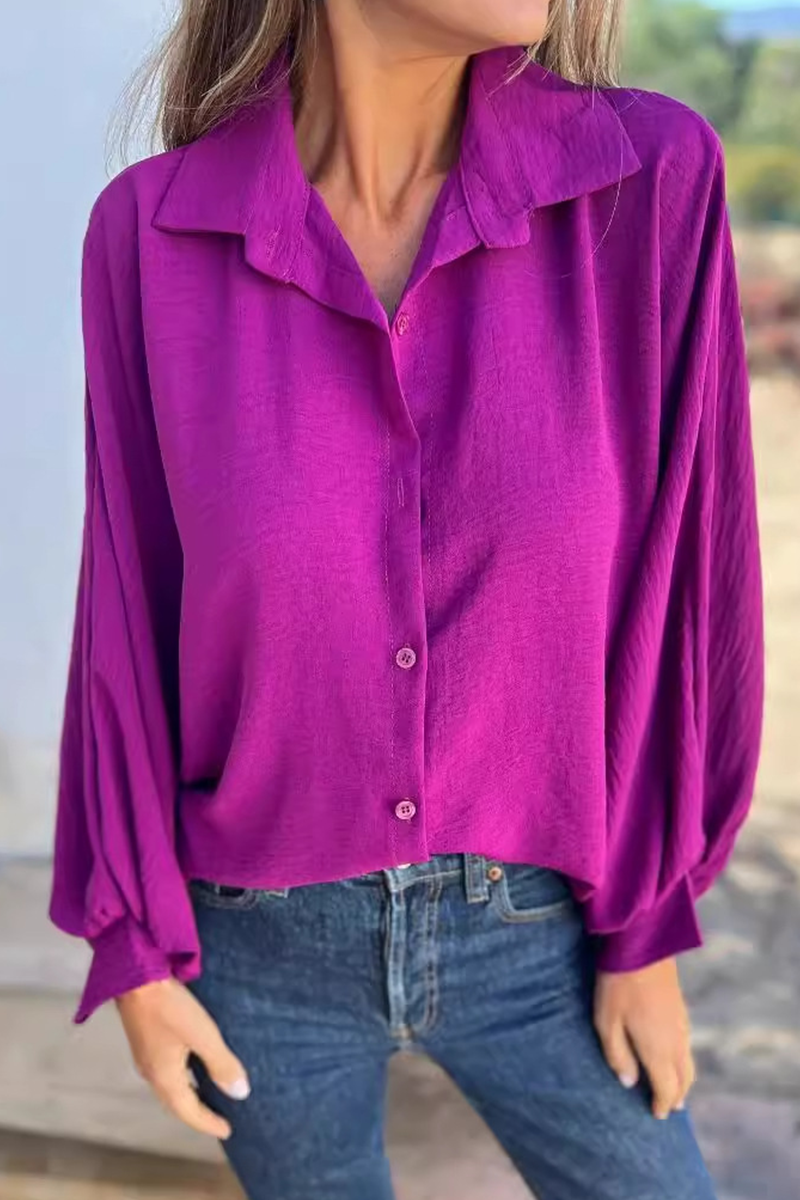 Leandra - Elegante blusa informal de manga larga