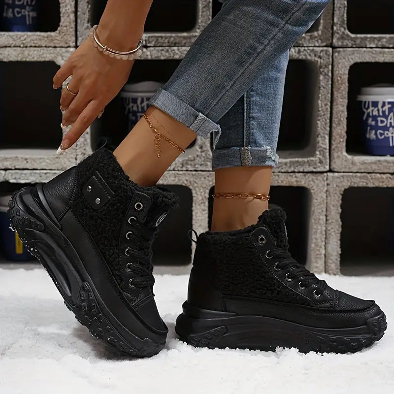 Nicolette – Botas de nieve de terciopelo