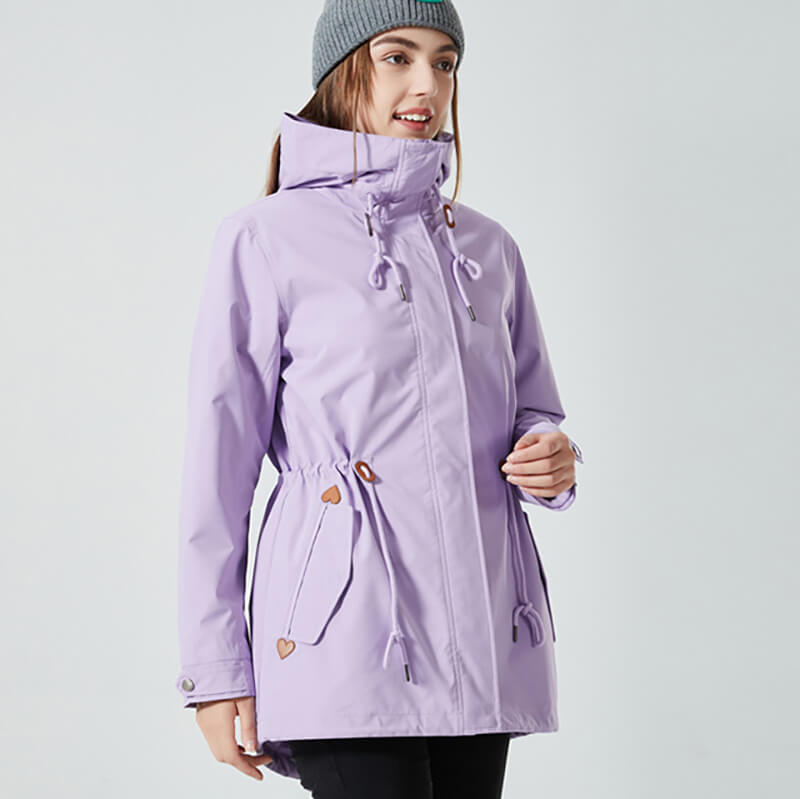 Bella - Chaqueta con capucha y cremallera Essential con cintura
