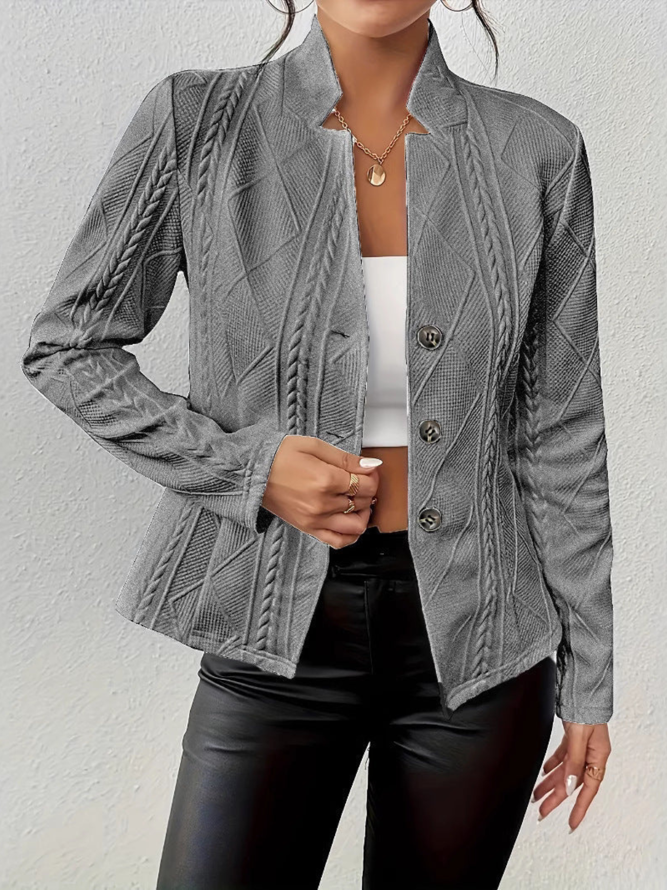 Angelique - Chaqueta de punto con botones