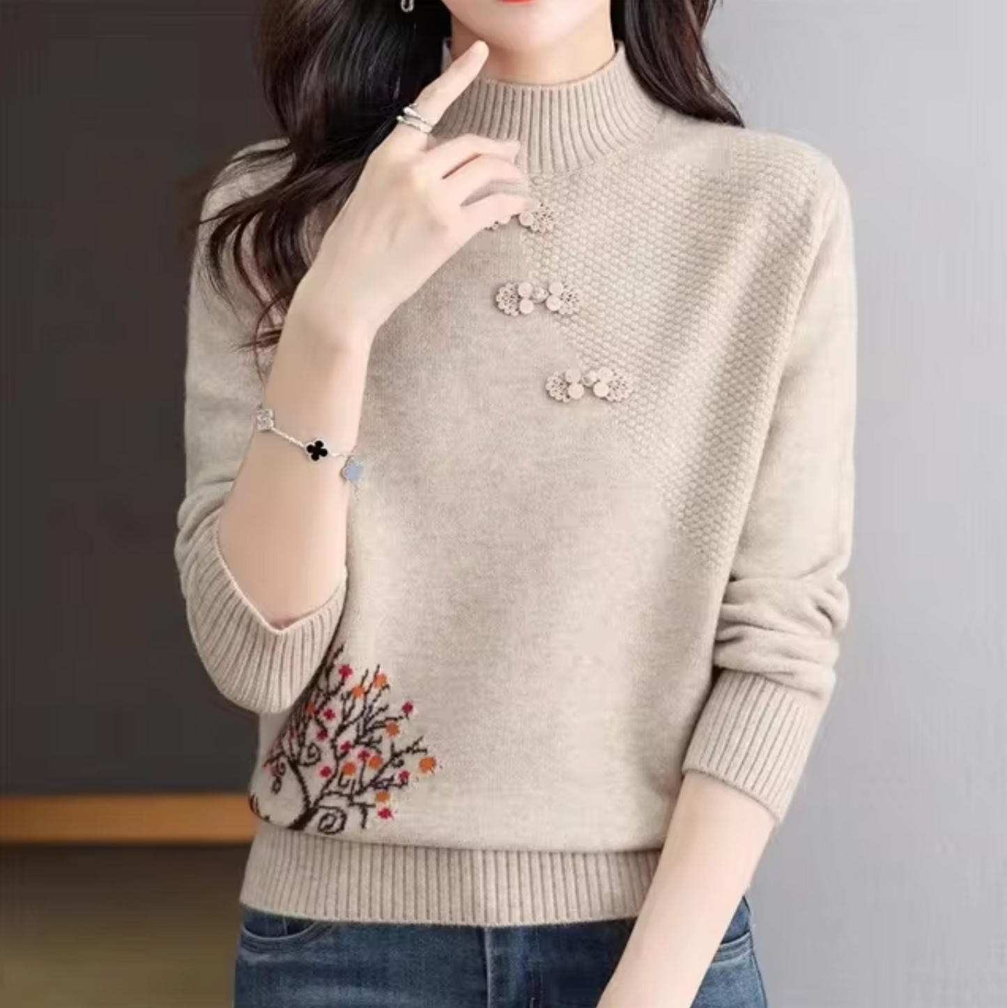 Athena – Jersey de punto con cuello alto