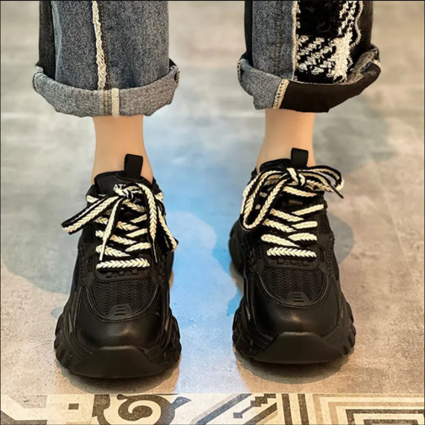 Armie – Zapatillas para correr con suela gruesa