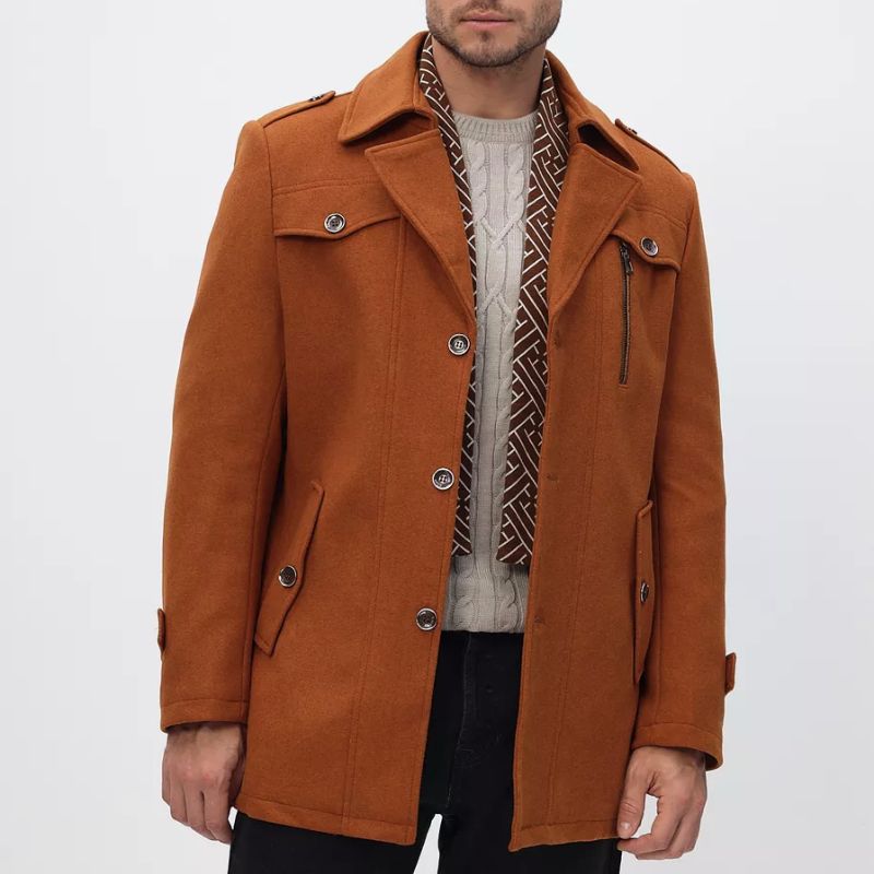 Conan - Trenchcoat elegante de media longitud para hombre