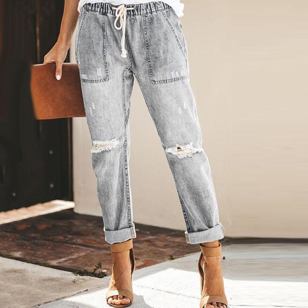 Doreen - Pantalón vaquero jogger informal