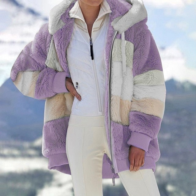 Azalea - Chaqueta polar con capucha