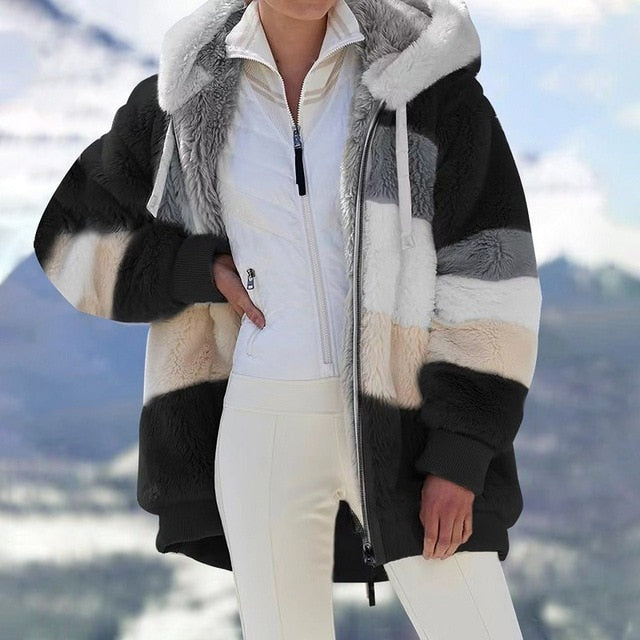 Azalea - Chaqueta polar con capucha
