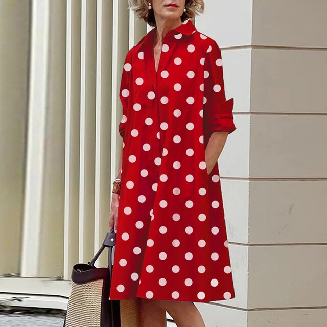ALLISON - Vestido Vintage de Manga Larga