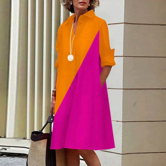 ALLISON - Vestido Vintage de Manga Larga